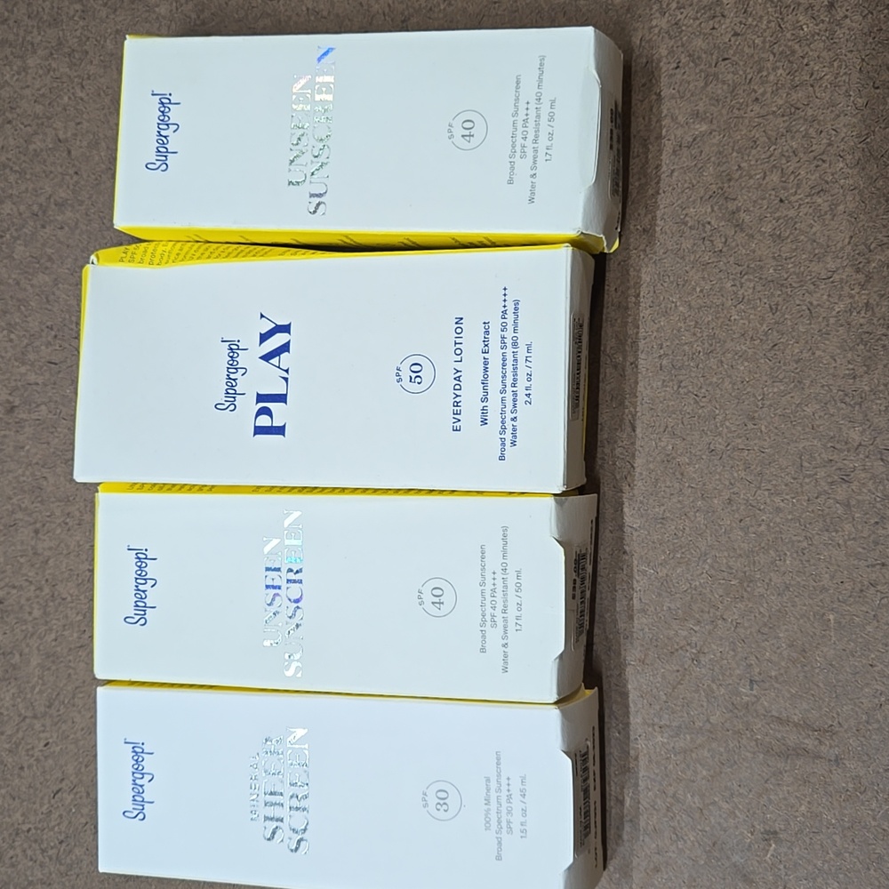 NIB Supergoop! Sunscreen and Lotion Mineral Sheer Screen